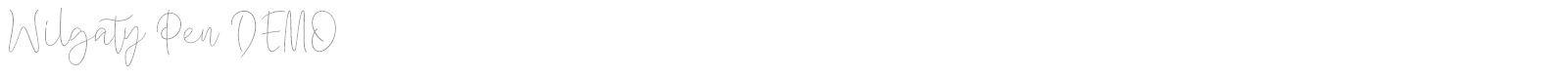 Wilgaty Pen font preview